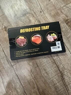 New Defrosting Tray Frozen Meat Thawing Plate Aluminum Fast Thaw Board Set